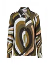 Pucci Camisa - Azul In Multi