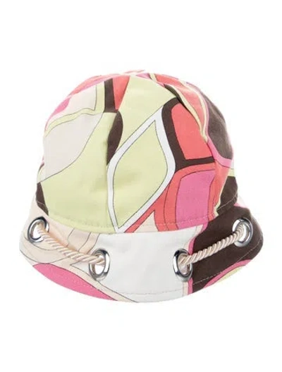 Pre-owned Pucci Canvas Bucket Hat In Neutral