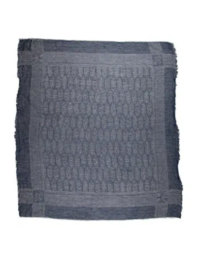 Pre-owned Pucci Canvas Printed Scarf In Blue