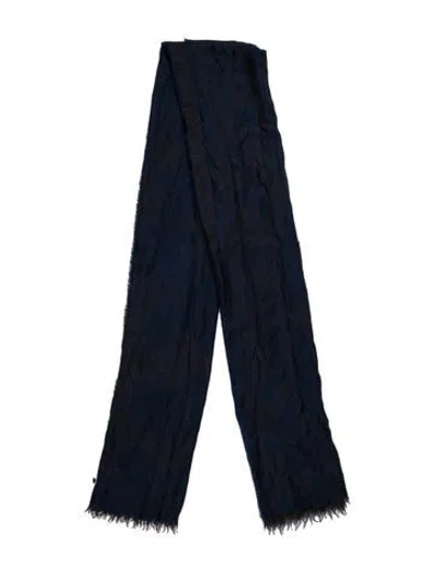 Pre-owned Pucci Canvas Scarf In Blue