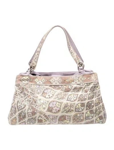 Pre-owned Pucci Canvas Shoulder Bag In Purple