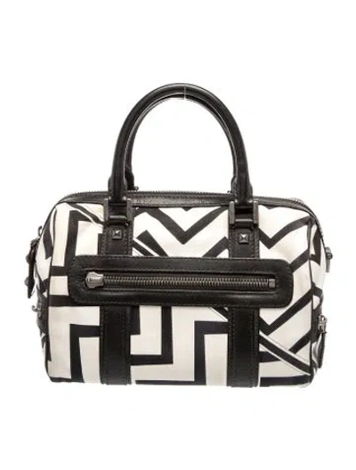 Pre-owned Pucci Canvas Top Handle Bag In Black