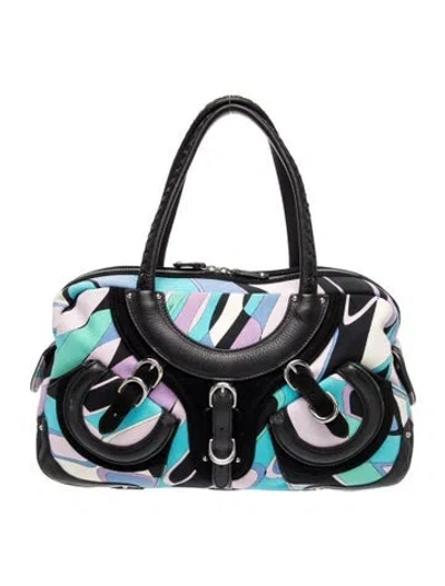 Pre-owned Pucci Canvas Tote In Black