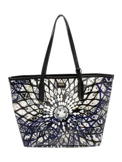 Pre-owned Pucci Canvas Tote In Multi