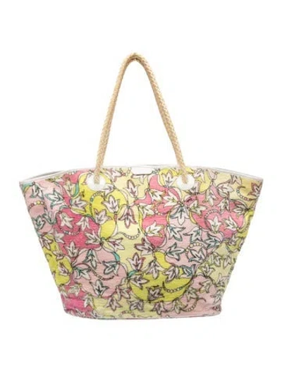 Pre-owned Pucci Canvas Tote In Neutral