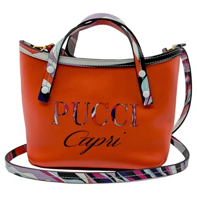 Pre-owned Pucci Capri Bag In Red