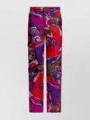 Pucci Cargo Trousers Featuring Orchidee Design In Multi