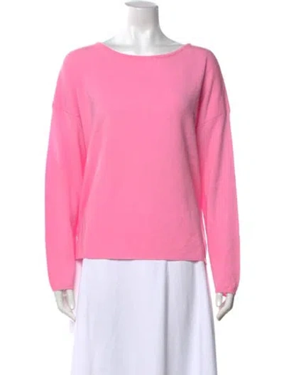 Pre-owned Pucci Cashmere Bateau Neckline Sweater In Pink