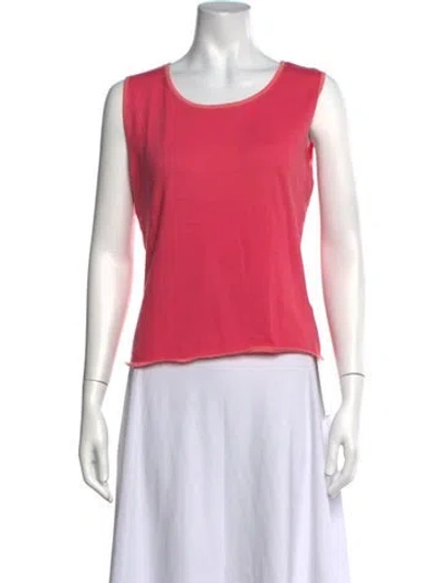 Pre-owned Pucci Cashmere Crew Neck Top In Pink