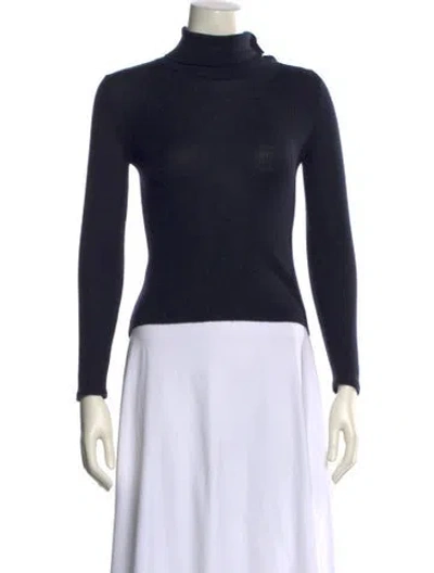 Pre-owned Pucci Cashmere Turtleneck Sweater In Black
