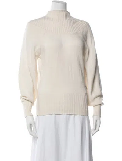 Pre-owned Pucci Cashmere Turtleneck Sweater W/ Tags In Neutrals