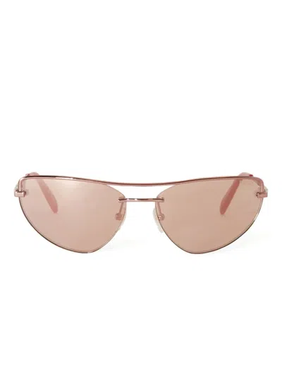 Pucci Cat-eye Metal Sunglasses In Pink