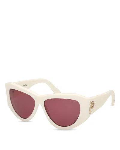 Pucci Cat Eye Sunglasses, 58mm In White