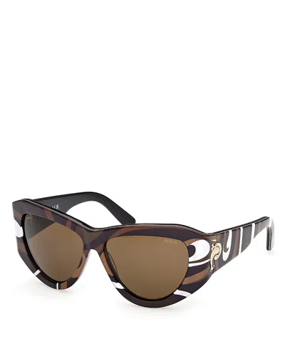 Pucci Cat Eye Sunglasses, 58mm In Orange