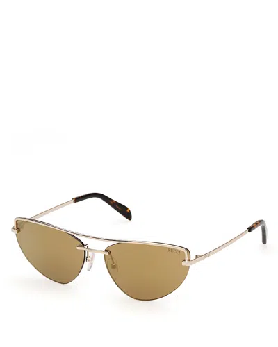Pucci Cat Eye Sunglasses, 59mm In Gold