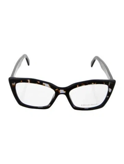 Pre-owned Pucci Cat-eye Eyeglasses In Blue