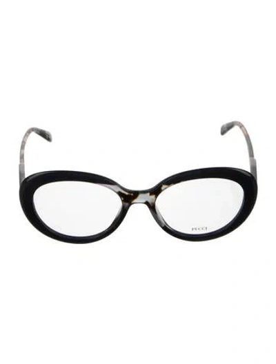 Pre-owned Pucci Cat-eye Eyeglasses In Blue