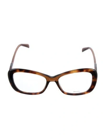 Pre-owned Pucci Cat-eye Eyeglasses In Brown
