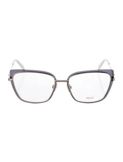 Pre-owned Pucci Cat-eye Eyeglasses In Multi