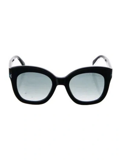 Pre-owned Pucci Cat-eye Gradient Sunglasses In Black