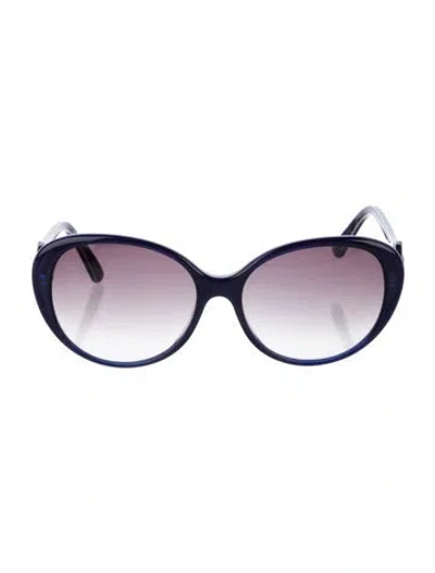 Pre-owned Pucci Cat-eye Gradient Sunglasses In Blue