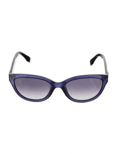 Pre-owned Pucci Cat-eye Gradient Sunglasses In Blue