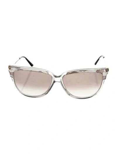 Pre-owned Pucci Cat-eye Mirrored Sunglasses In Gray
