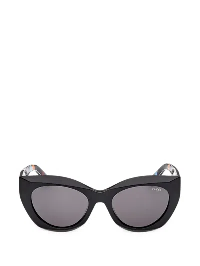 Pucci Cat-eye Sunglasses In Black