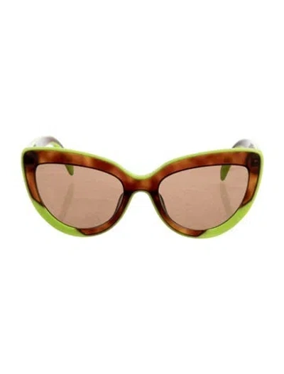 Pre-owned Pucci Cat-eye Tinted Sunglasses In Multi