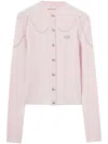 Pucci Chain-embellished Cardigan In Pink