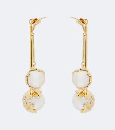 Pucci Chandelier Embellished Drop Earrings In Gold