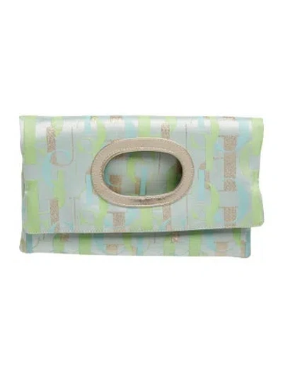 Pre-owned Pucci Clutch In Blue