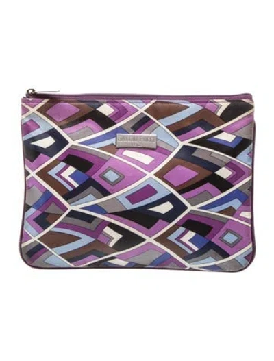 Pre-owned Pucci Clutch In Purple