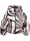 Pucci Iride-print Puffer Jacket In Pink