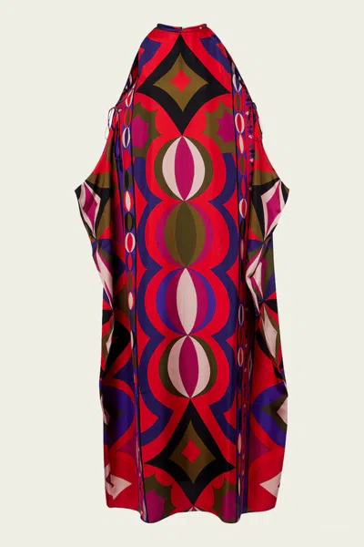 Pucci Collane-print Long Kaftan In Multicolor
