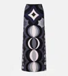Pucci Collane Silk Maxi Skirt In Multi