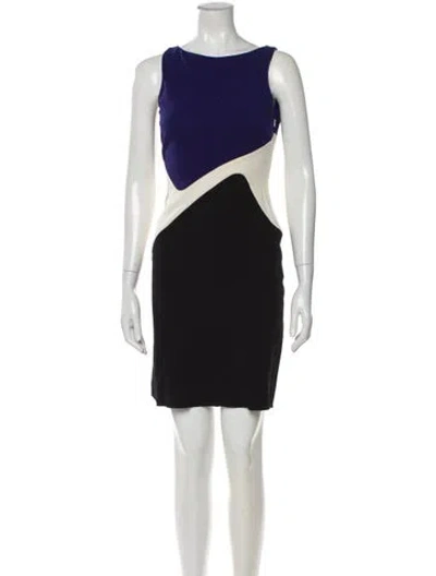 Pre-owned Pucci Colorblock Pattern Mini Dress In Multi