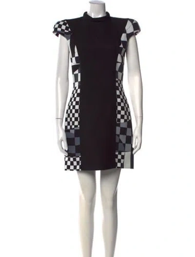 Pre-owned Pucci Colorblock Pattern Mini Dress W/ Tags In Black