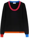 Pucci Colour-block Jumper In Black