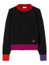 Pucci Colourblock Sweater In Black