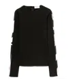 Pucci Contrast-trim Long-sleeve Top In Black
