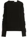 Pucci Contrast-trim Long-sleeve Top In Black