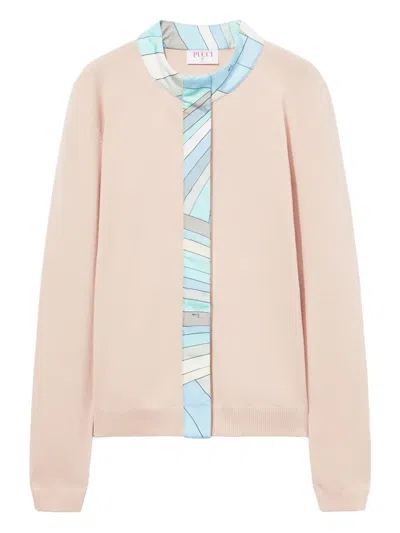 Pucci Contrasting-trim Long-sleeve Cardigan