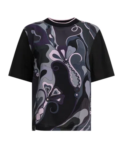 PUCCI PUCCI PRINTED CREWNECK T-SHIRT