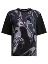 Pucci Cotton And Silk Crewneck T-shirt With Print In Multi