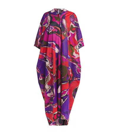PUCCI COTTON KAFTAN MAXI DRESS