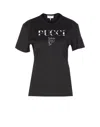 Pucci Crewneck Short Sleeve T-shirt With Regular Fit In Black