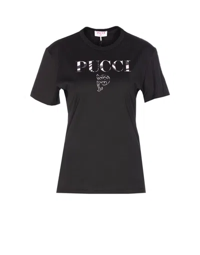 PUCCI COTTON LOGO T-SHIRT