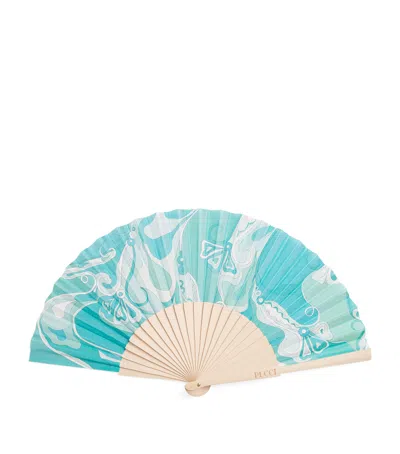 Pucci Cotton Orchidee Fan In Multi