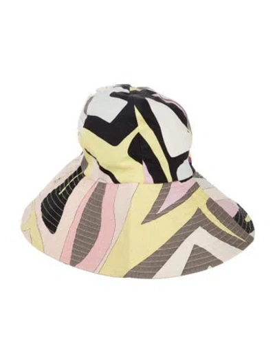 Pre-owned Pucci Cotton Printed Bucket Hat In Purple